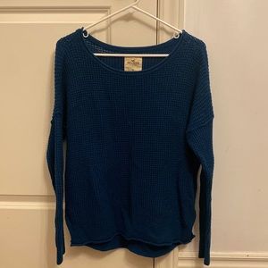 Knitted Teal Sweater from Hollister